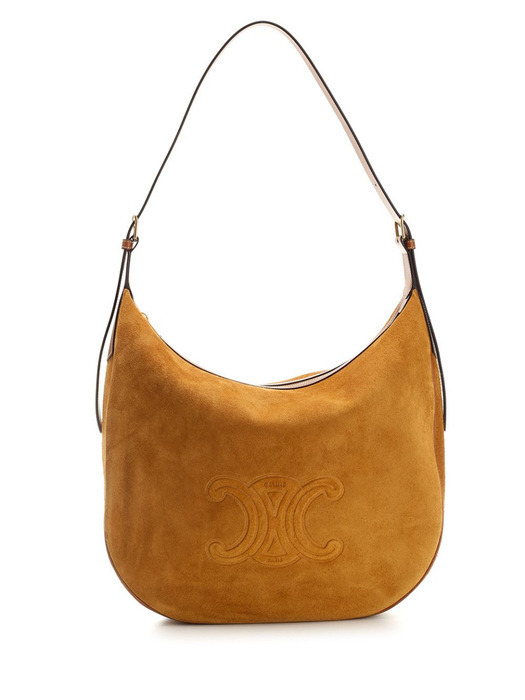 CELINE★トリオンフ スエードショルダーバッグ