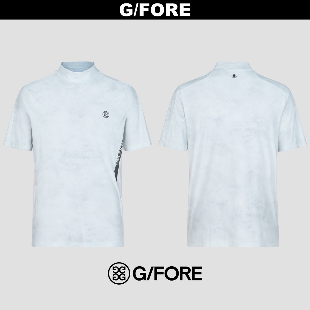 G FORE : ゴルフ メンズ モックネック 半袖 Tシャツ