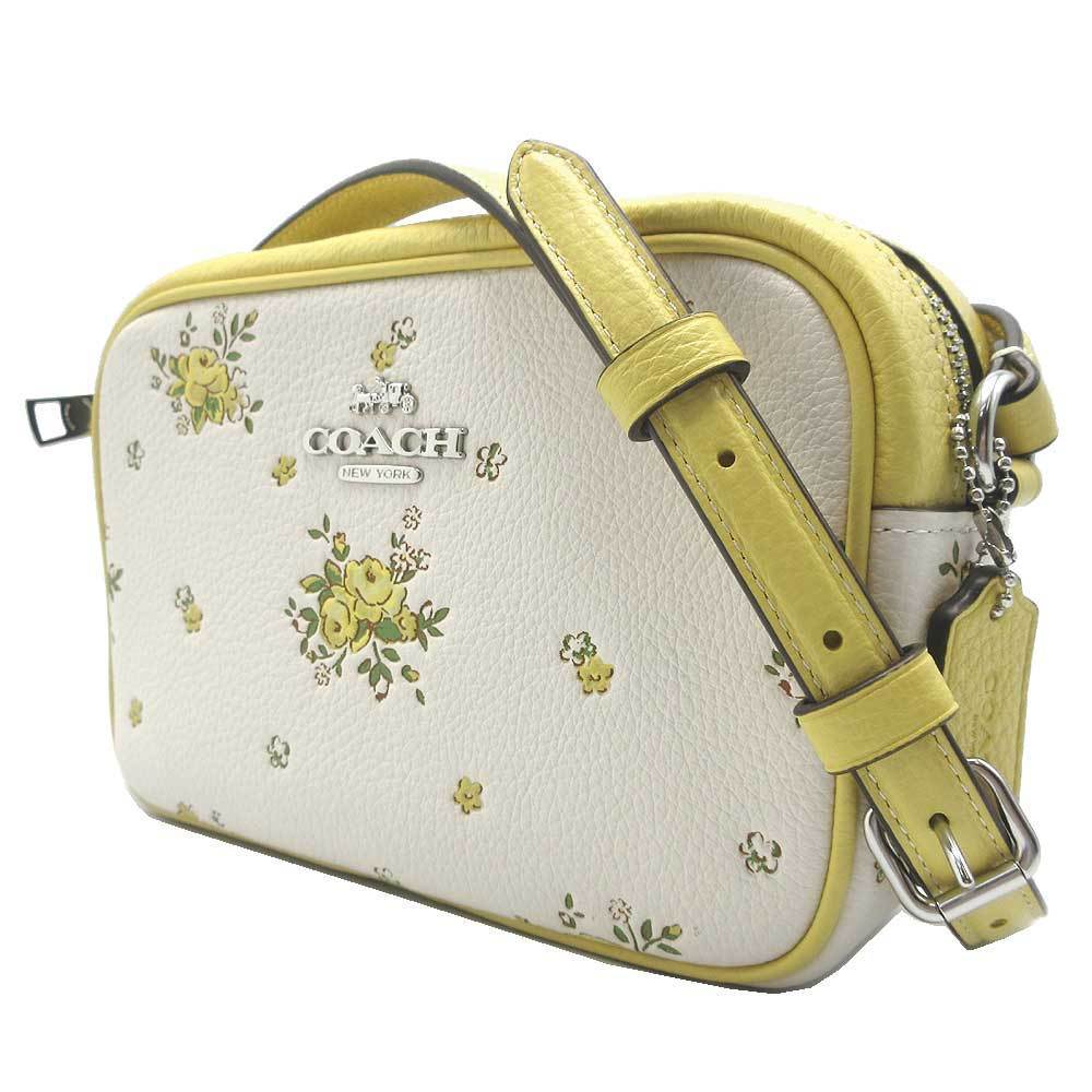 国内即発 COACH フローラル ミニ ジェイミー カメラバッグ CAQ38