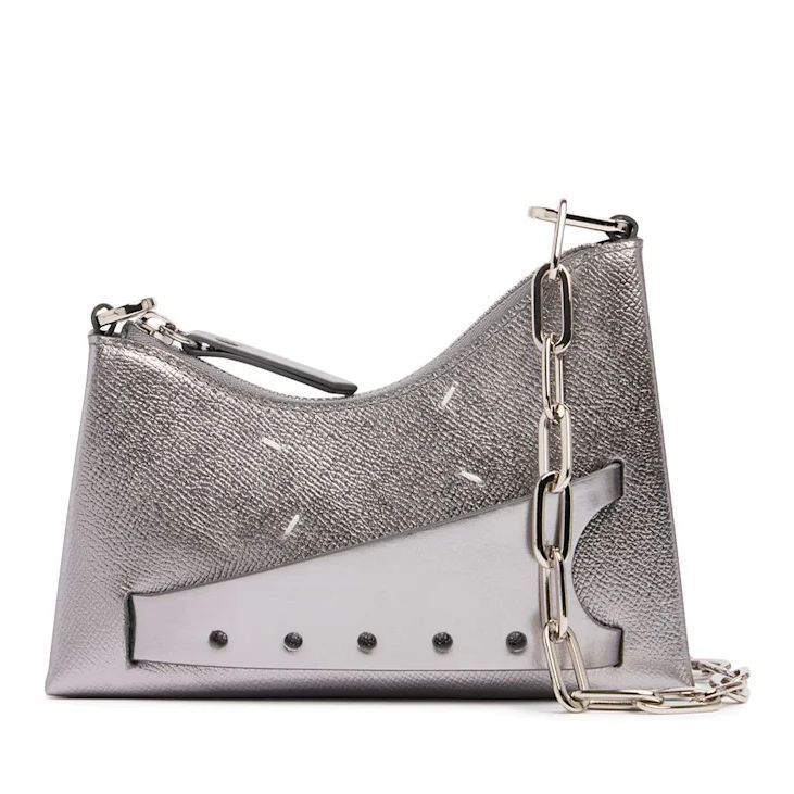 ショルダーバッグ・ポシェット (Maison Margiela)Micro Snatched hobo leather bag(SALE!)