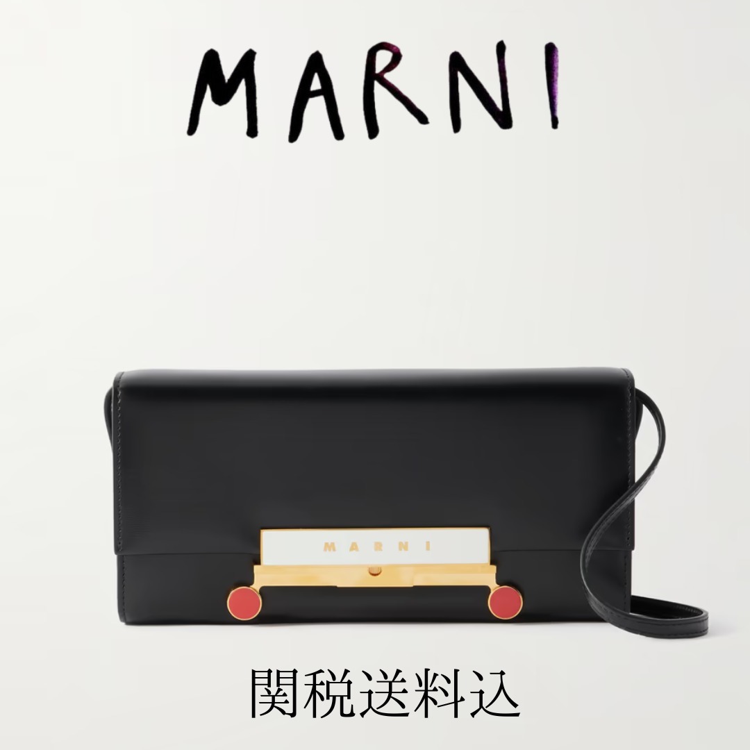 MARNI VHS E/W 装飾レザーショルダーバッグ 関税送料込