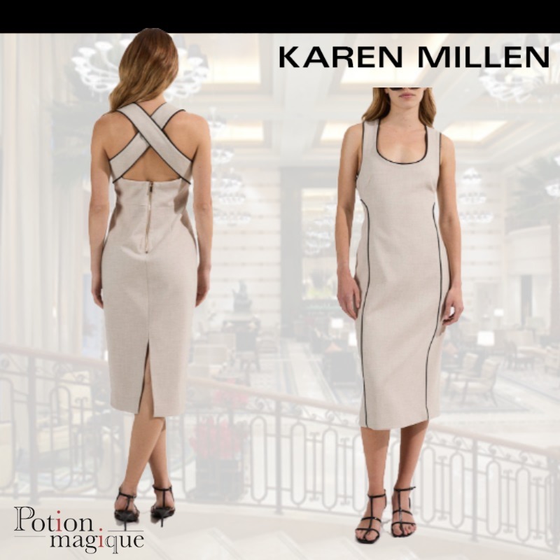 ★Karen Millen★ マールコントラストチップペンシル ドレス