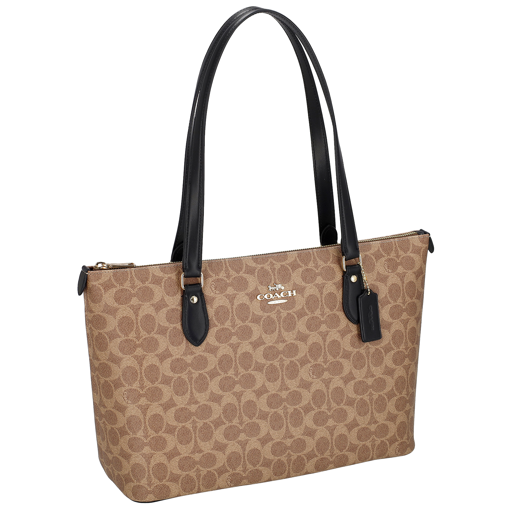 COACH コーチ トートバッグ レディース ベージュ ブラック