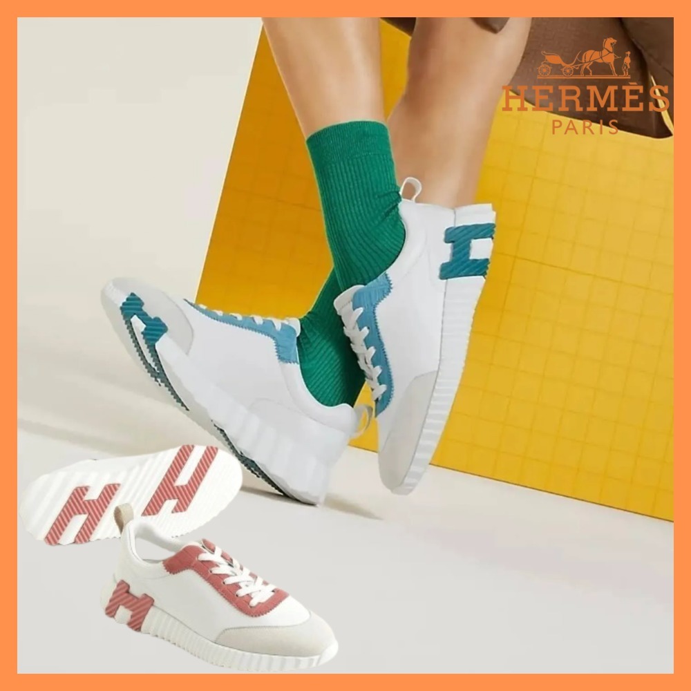 【可愛いロゴカラー◎】HERMES エルメス Bouncing スニーカー
