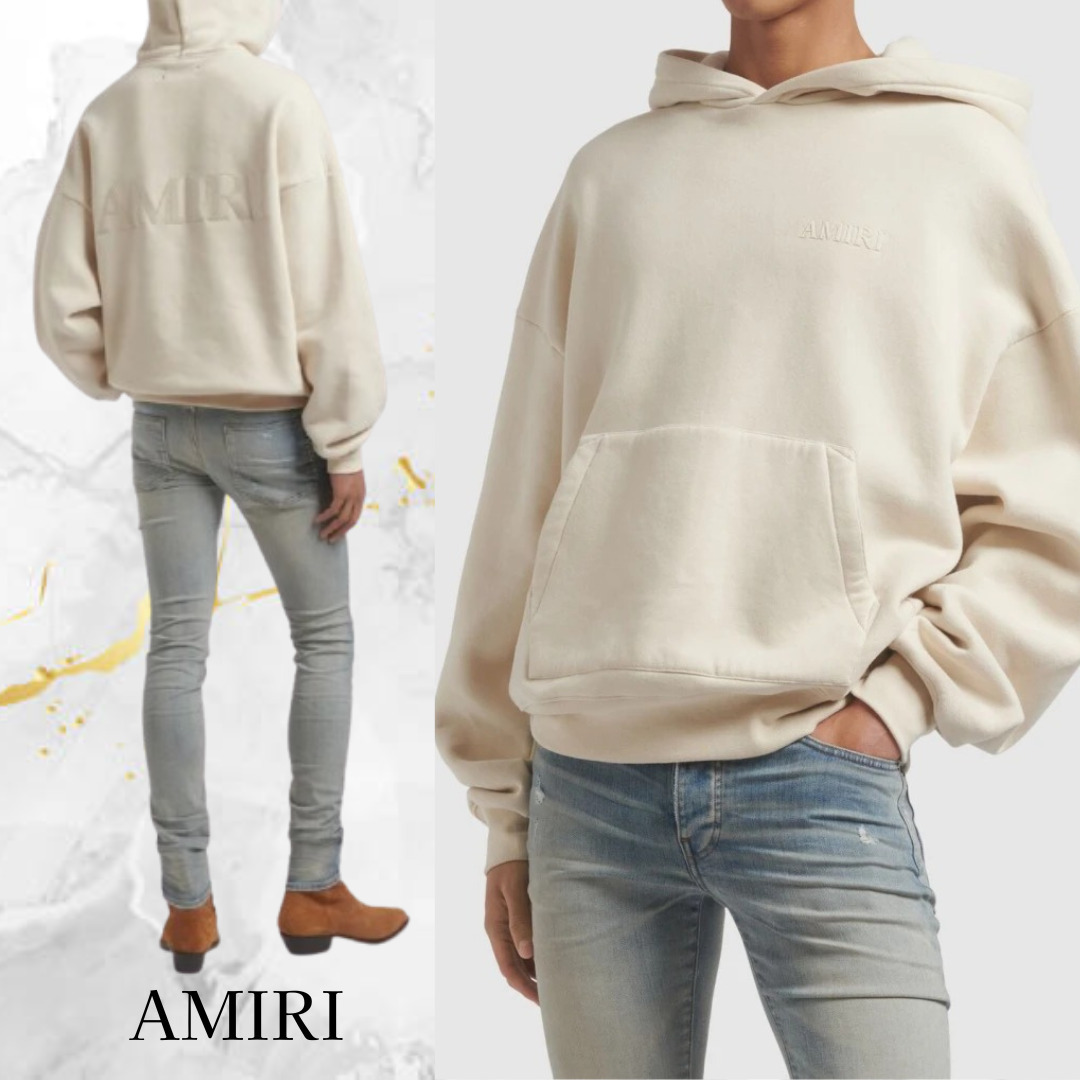 AMIRI☆オーバーサイズ ロゴ フーディー