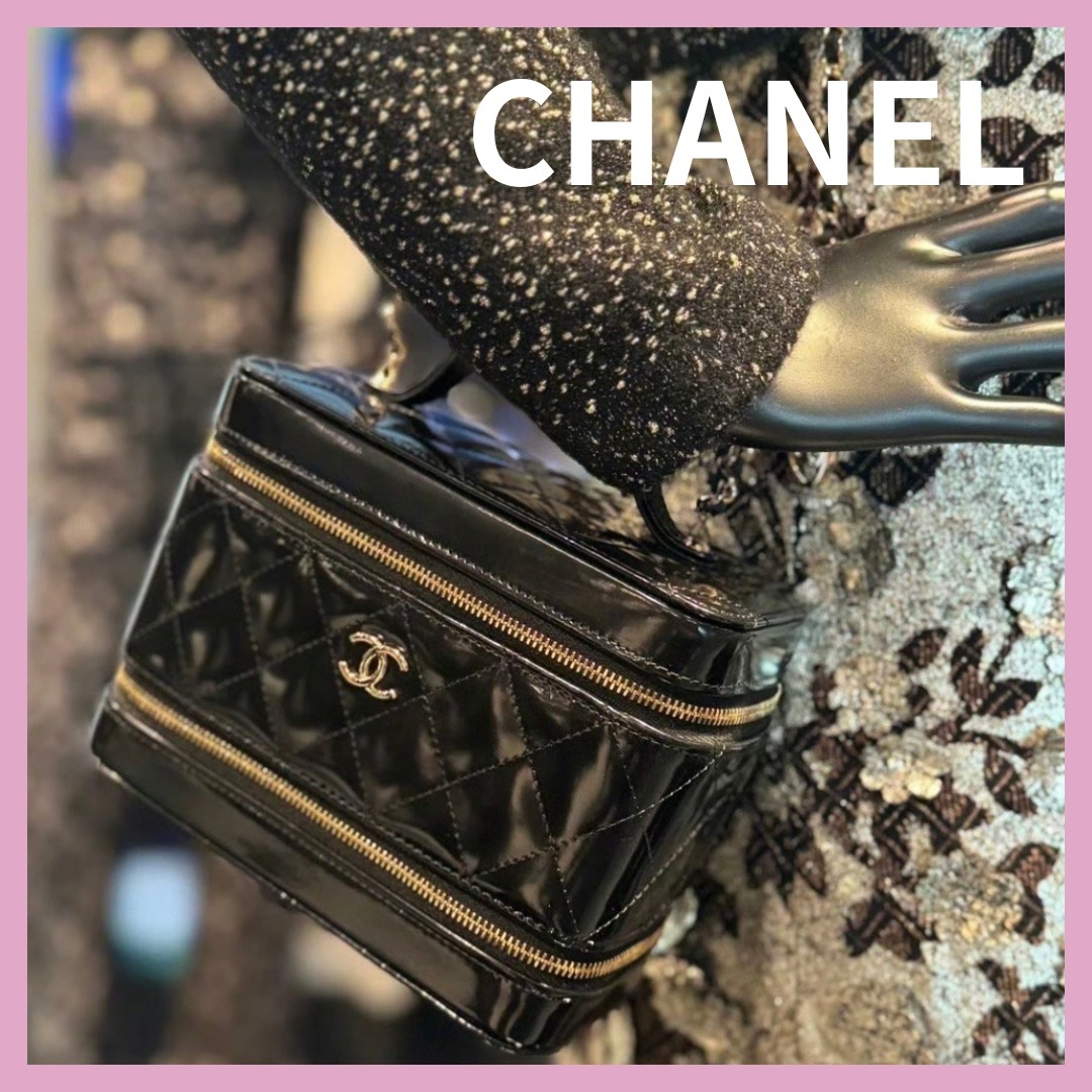 【美しいフォルム】CHANEL ロング ヴァニティケース