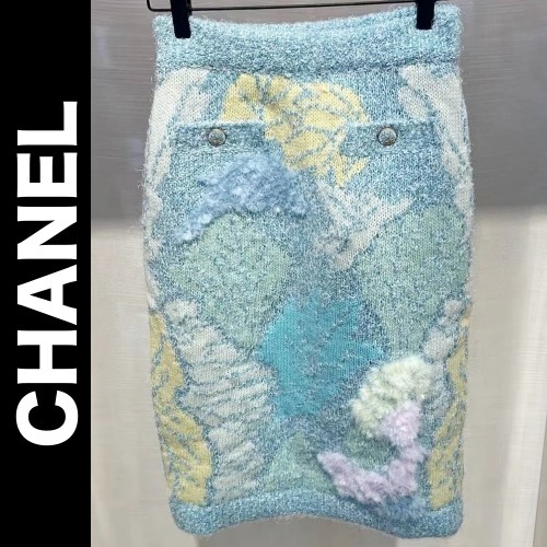 《幻想的で美しいパステルカラー》CHANEL スカート 25A