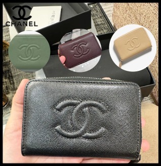 【上品なデザイン25A】CHANEL コインケース ミニ財布