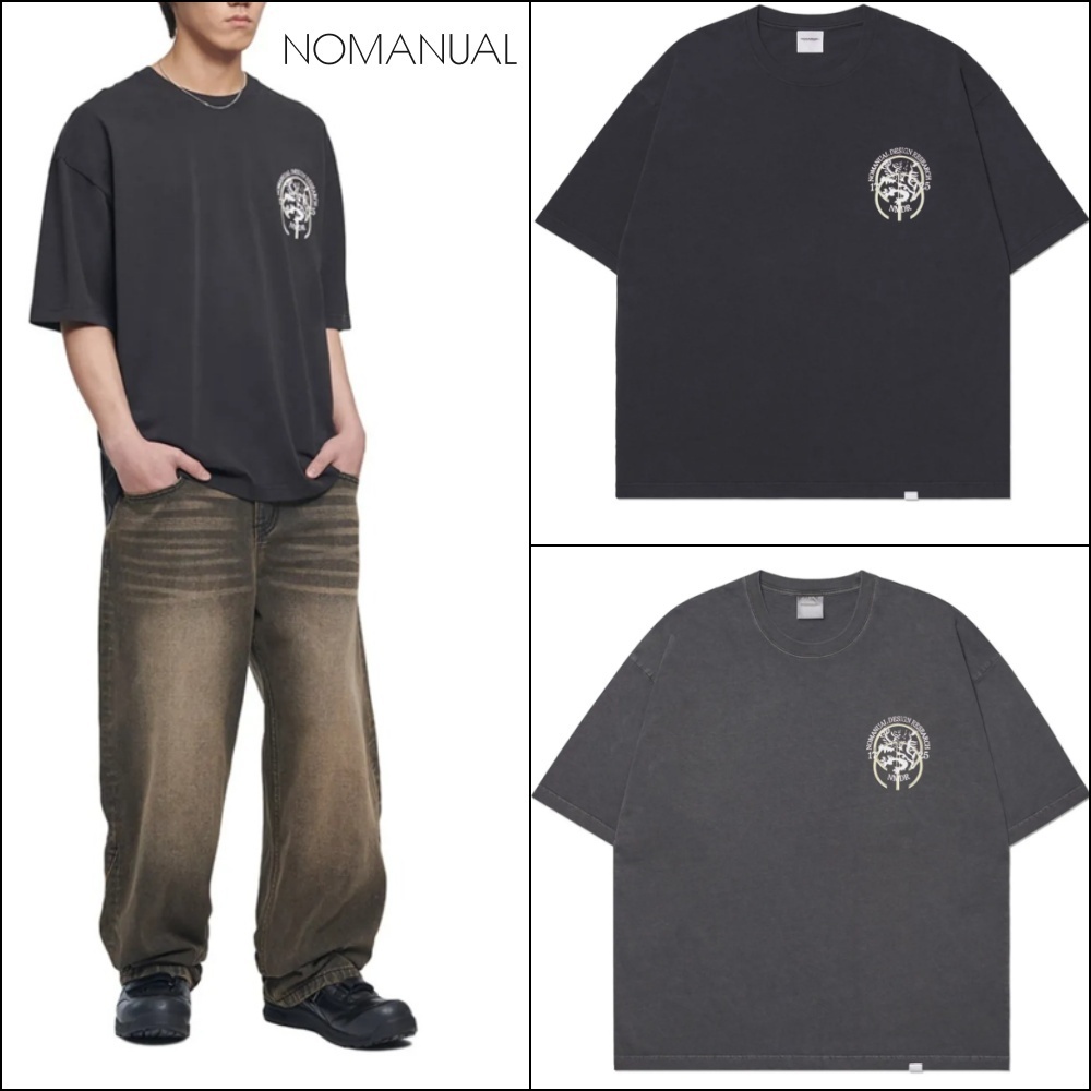 【NOMANUAL】 25SS NM HERALDRY T-SHIRT (2COLORS)