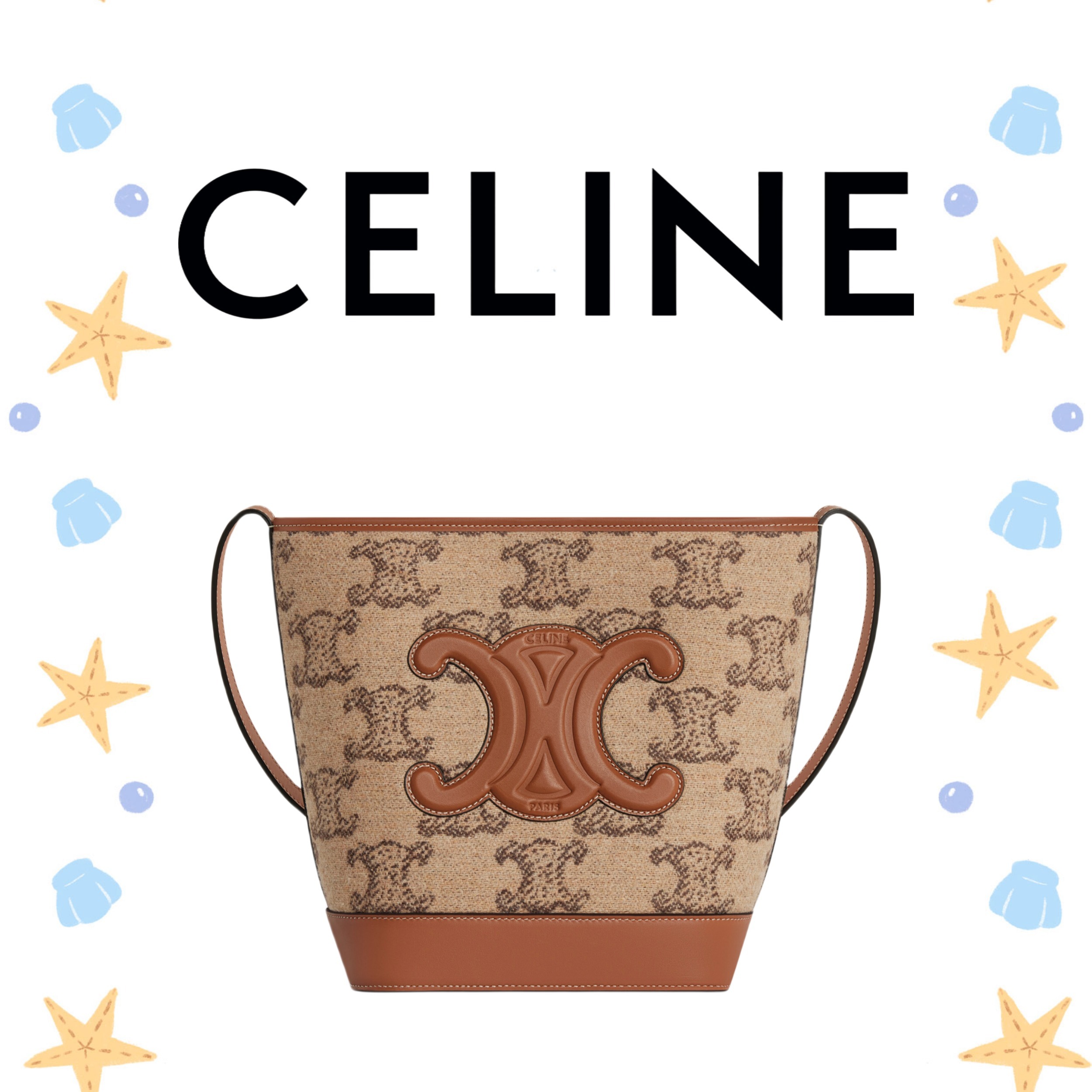 CELINE スモール バケット キュイル トリオンフ