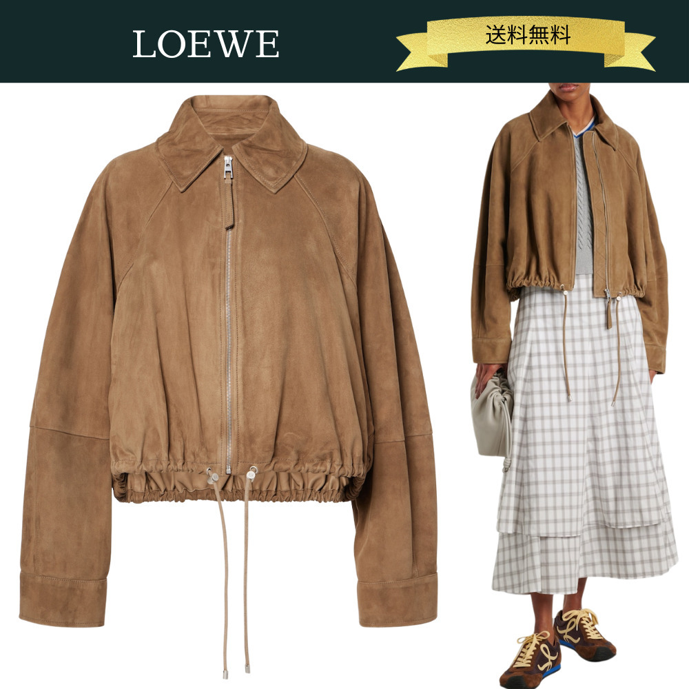 LOEWE スエードラムスキン バルーンシルエット ジャケット