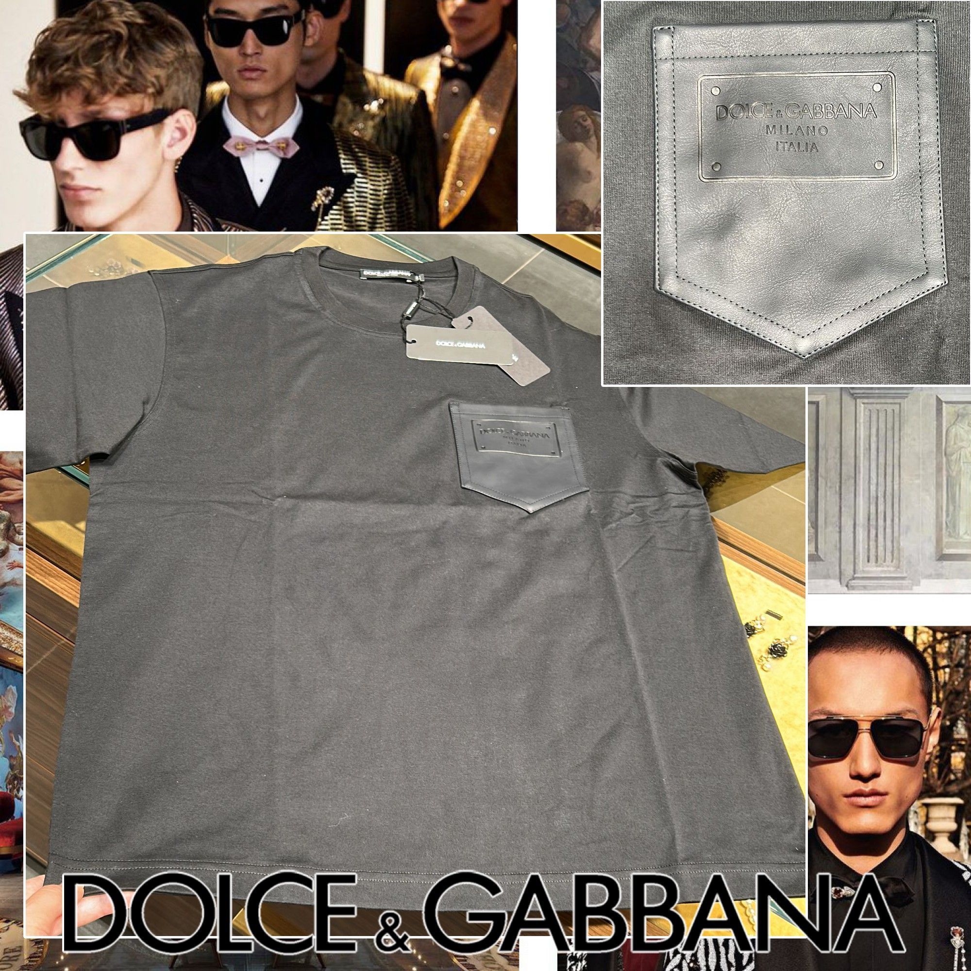 Dolce & Gabbana ロゴポケット 半袖Tシャツ ブラック