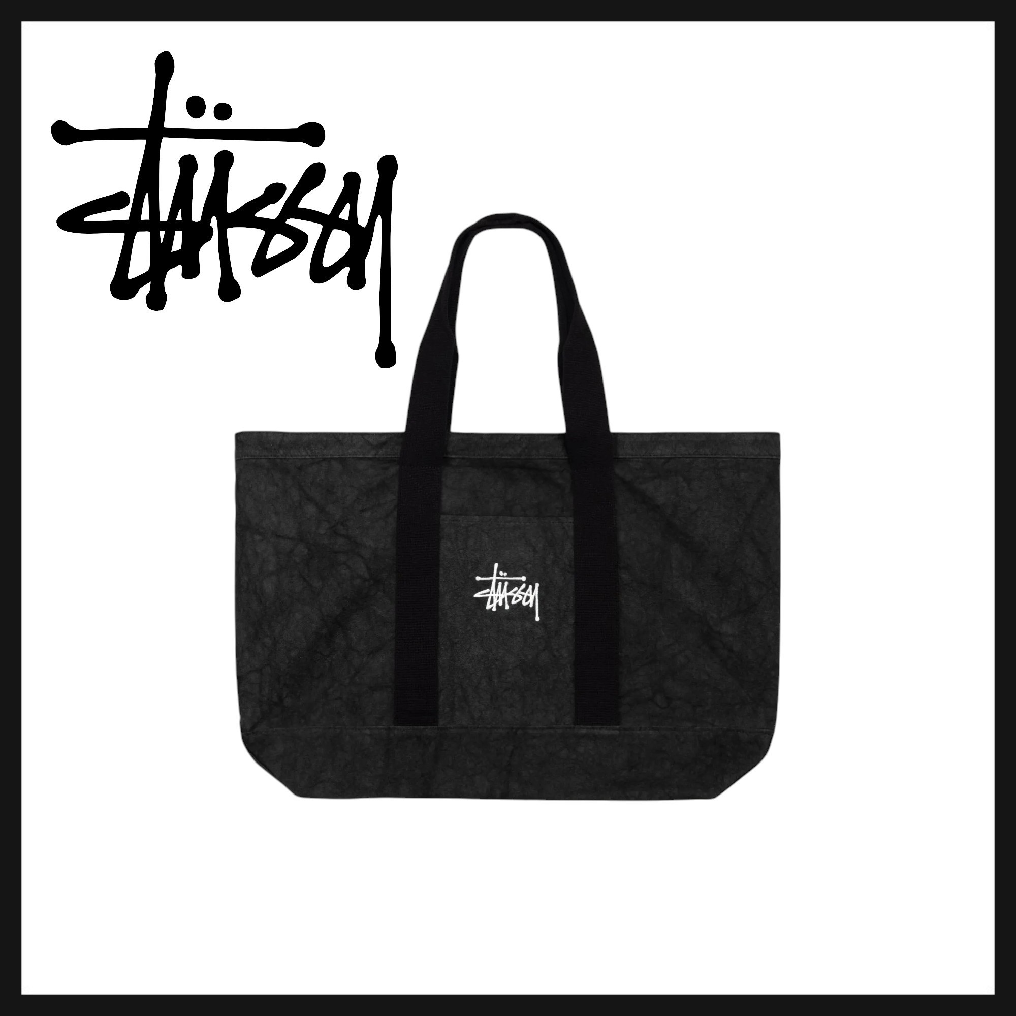 ★人気★ STUSSY CANVAS EXTRA LARGE TOTE BAG