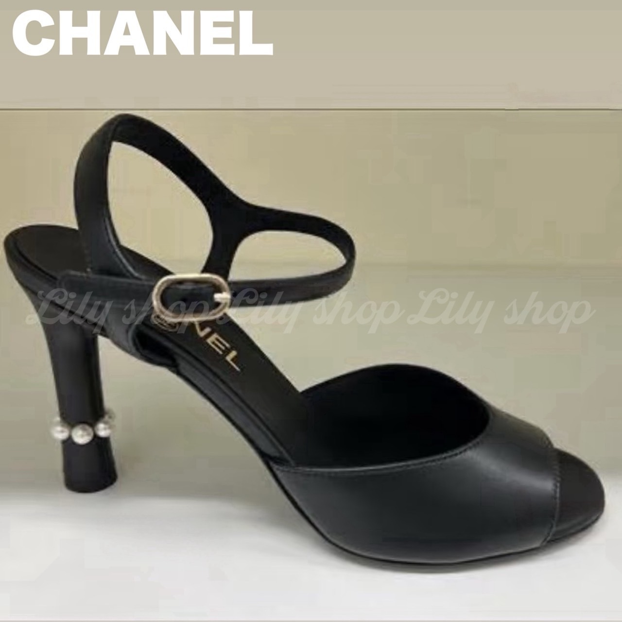 パールが映える夏美脚【CHANEL】サンダル ミュール