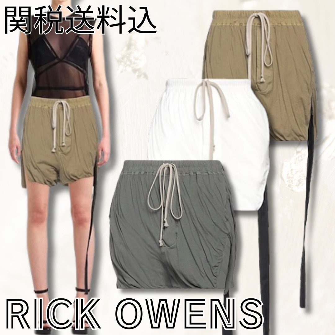 関送込【RICK OWENS】ショート バミューダパンツ ジャージー素材