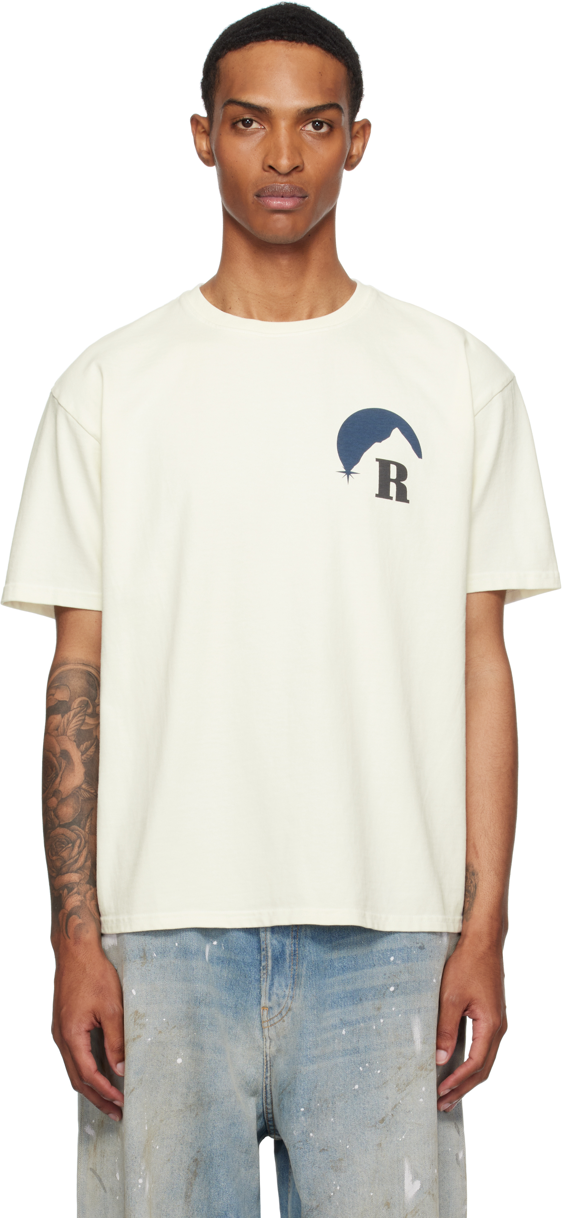 【関税込み】Rhude オフホワイト Moonlight Tシャツ
