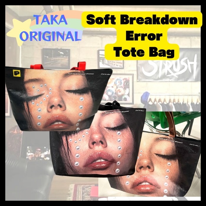 『TAKA ORIGINAL』Soft Breakdown Error Tote Bag