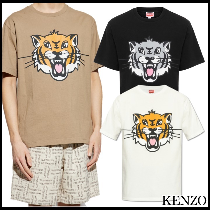 関税送料込◆KENZO ケンゾー◆happy tiger プリント Tシャツ