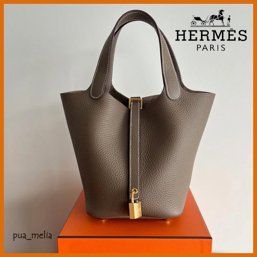 憧れのバッグ♪【HERMES】ピコタン ロック 18 PM エトゥープ