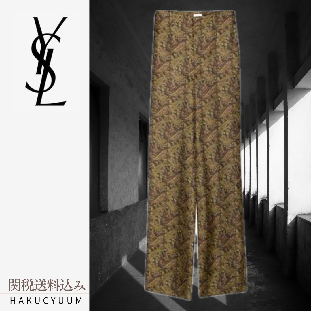 パンツ Saint Laurent PAISLEY PRINT TWILL PANTS