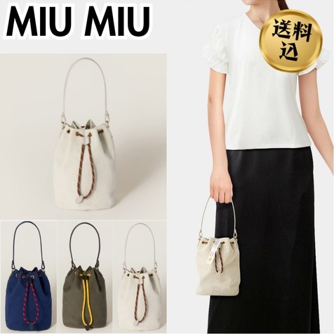 【送料込】MIU MIU ギャバジン ポーチ ショルダー バッグ