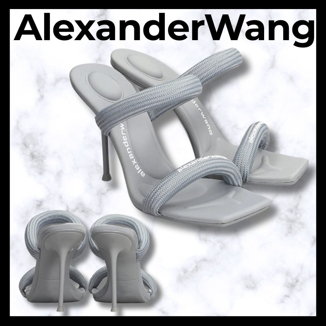 Alexander Wang■ julie ナイロンスリッパ ミュール ピンヒール