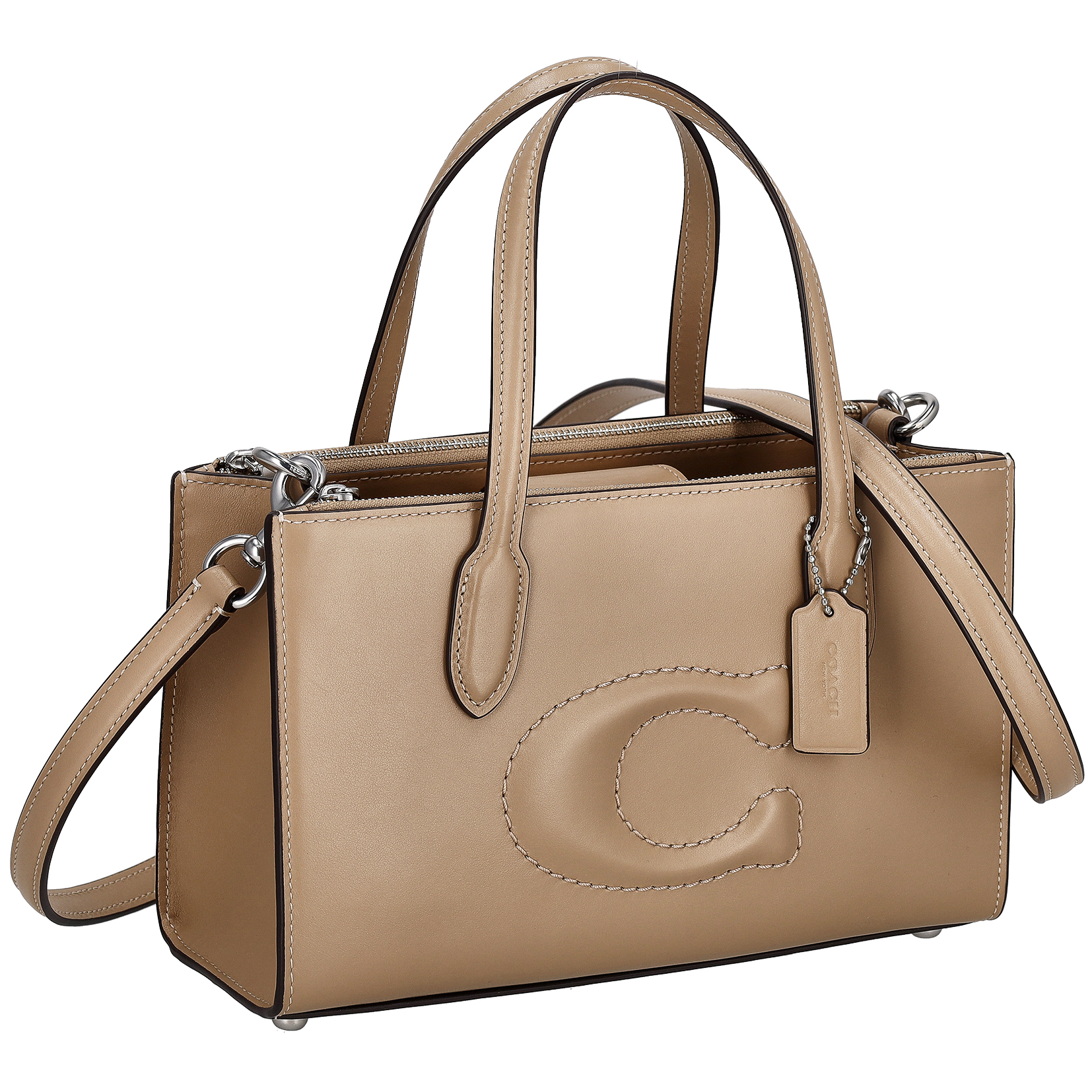 COACH コーチ トートバッグ ショルダーバッグ スモール ベージュ