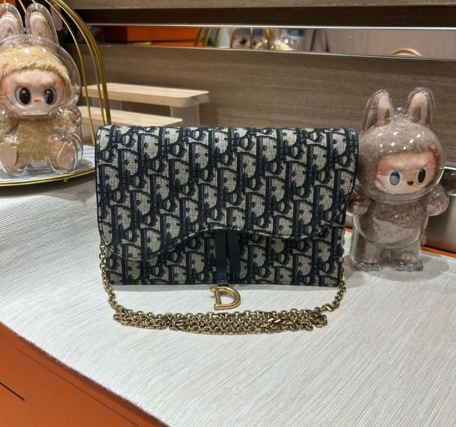 Dior ディオール pouch with chain ポーチ woc【新品同様】