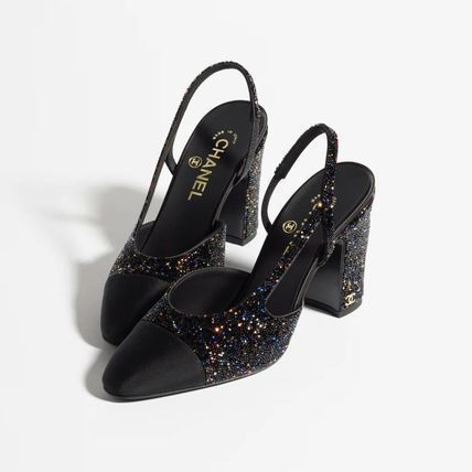 【25C＊春にぴったりのグリーン☆】CHANEL スリングバック スリングバック CHANEL(シャネル) パンプス(レディース) - 海外