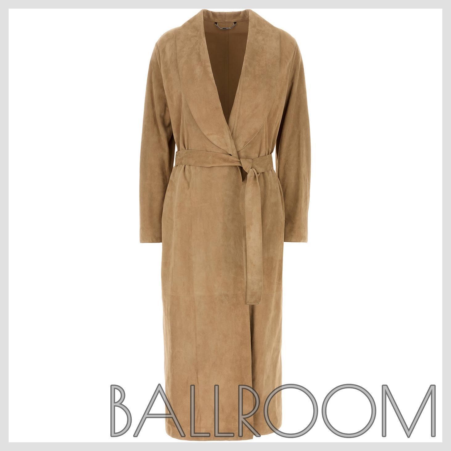 レザージャケット・コート FENDI CAMEL SUEDE COAT