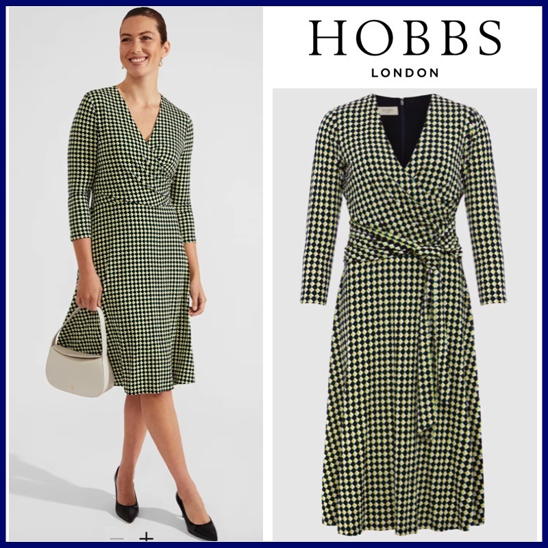 日本未入荷!!【HOBBS】オシャレ♪ギンガム柄ラップワンピース