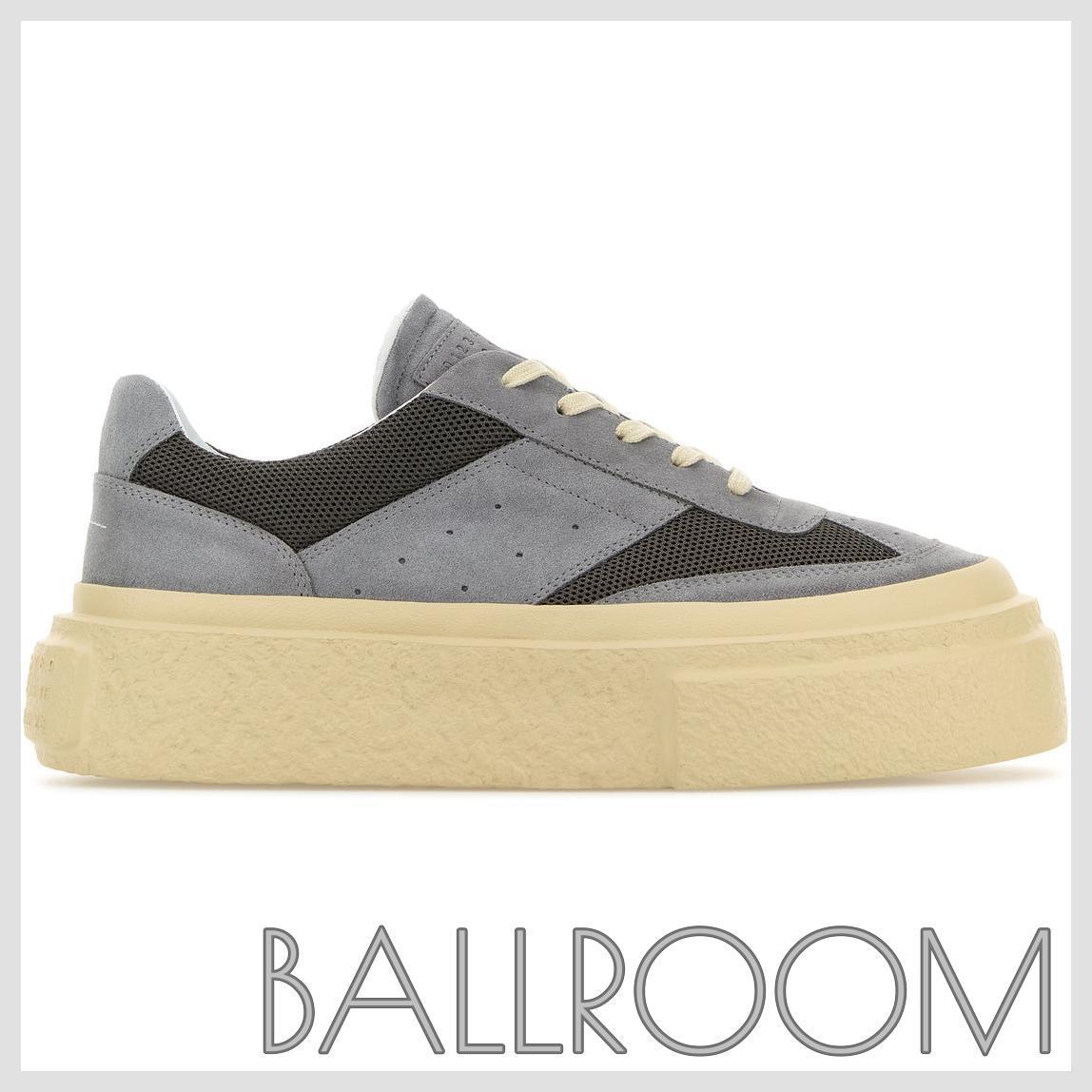 スニーカー MM6 MAISON MARGIELA GREY SUEDE AND MESH SNEAKERS