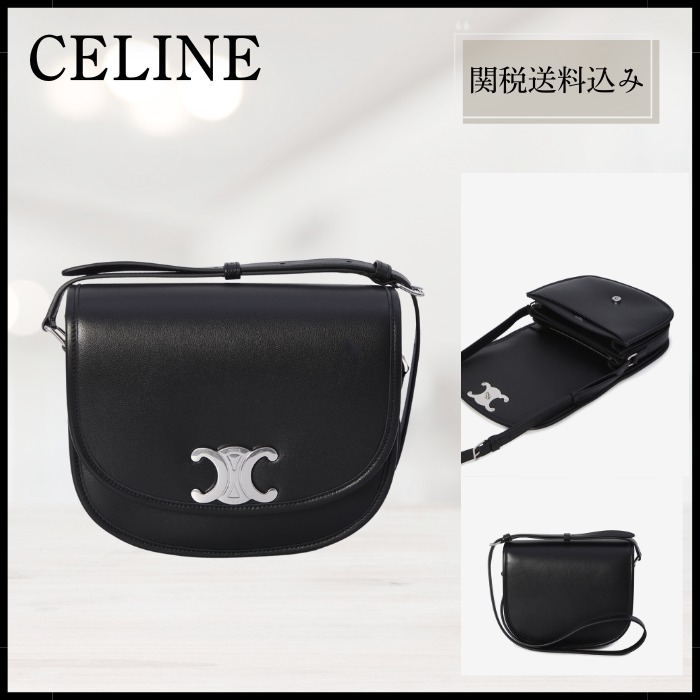 【CELINE】ミディアム ブザス トリオンフ サプル カーフスキン