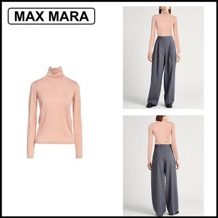 ⭐️美品⭐️ MaxMara カシミヤ x シルク リブタートルネック