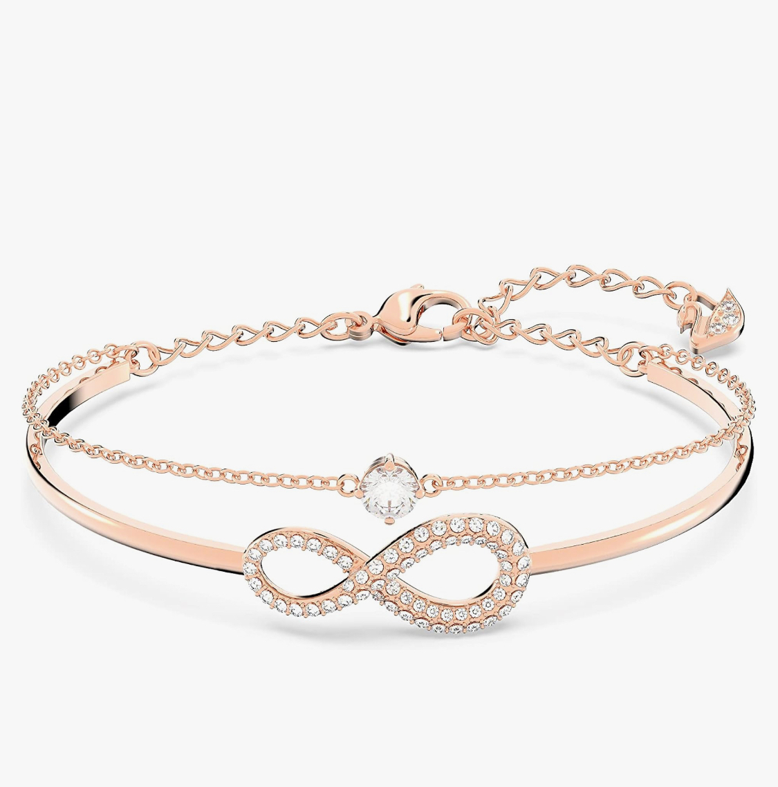 SWAROVSKI スワロフスキー Infinity バングル Rose Gold