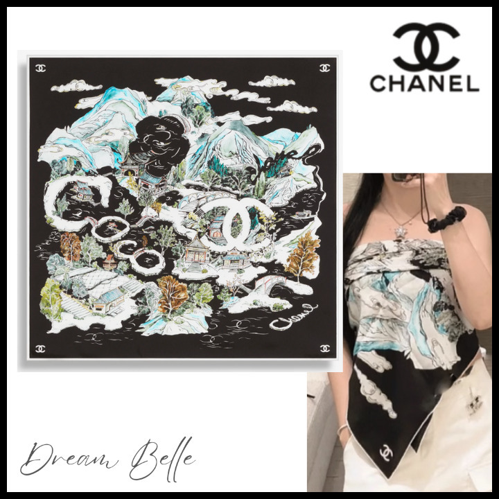 【25A♡アレンジ色々】CHANEL スカーフ