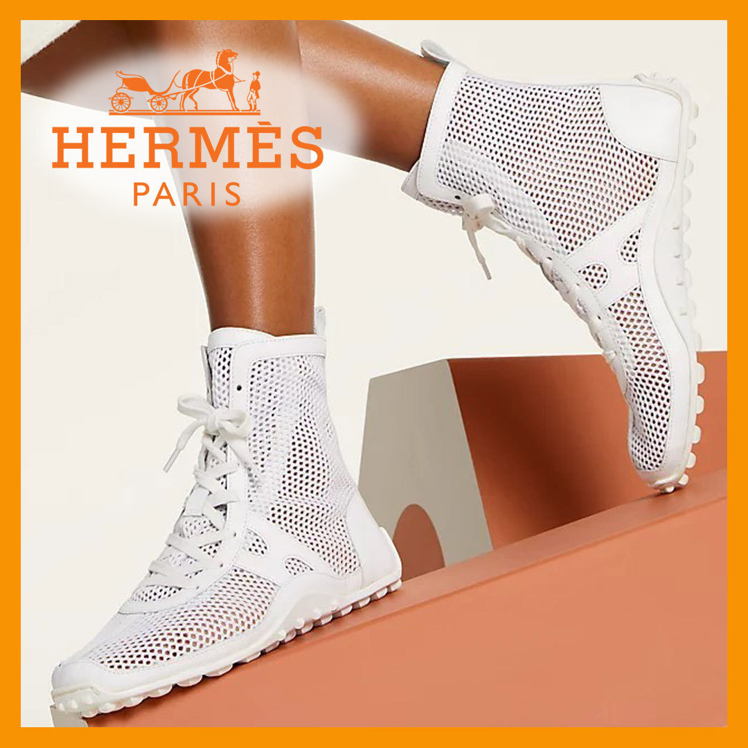 【HERMES】ショートブーツ ホワイト
