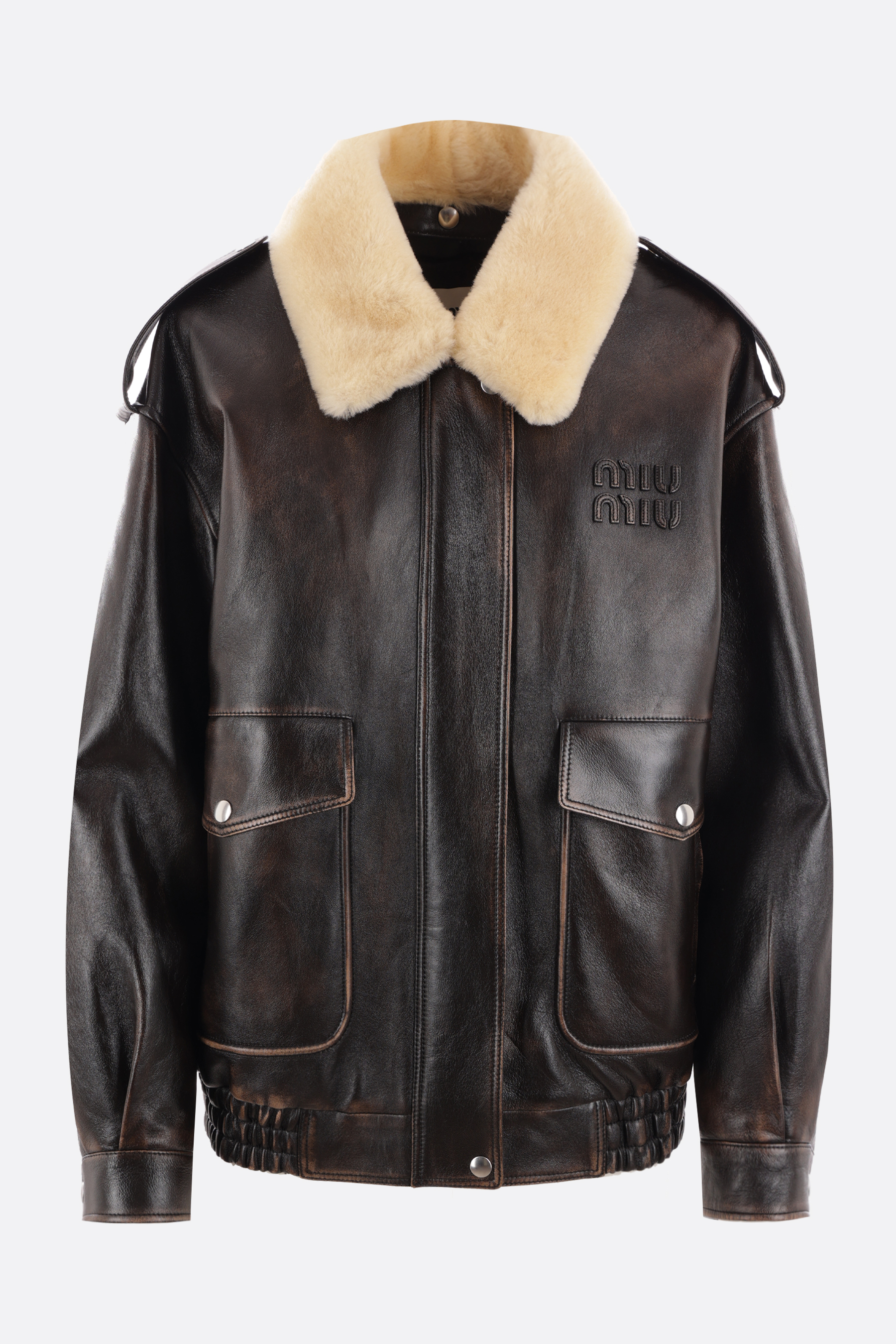 【関税&送料込】Miu Miu Miu Miu Giacca In Pelle