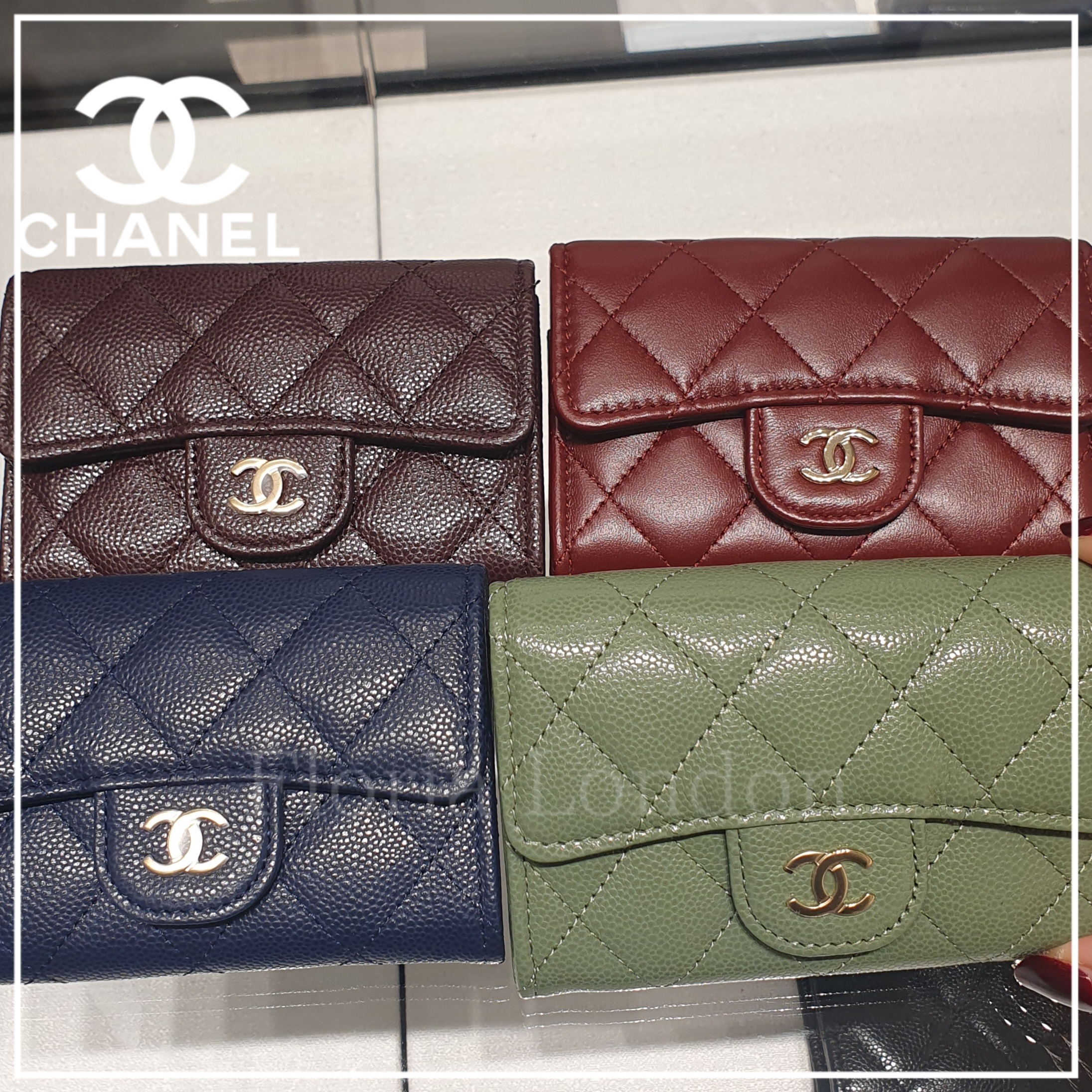 25A 新色 国内発送【CHANEL】ミニ財布 フラップカードケース