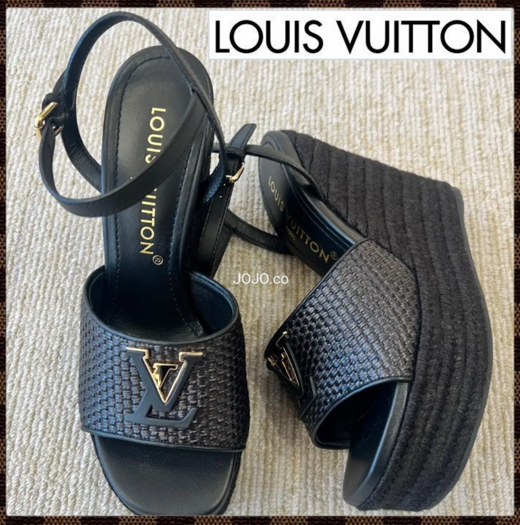 《厚底ウェッジが可愛い♡》Louis Vuitton サンダルMare