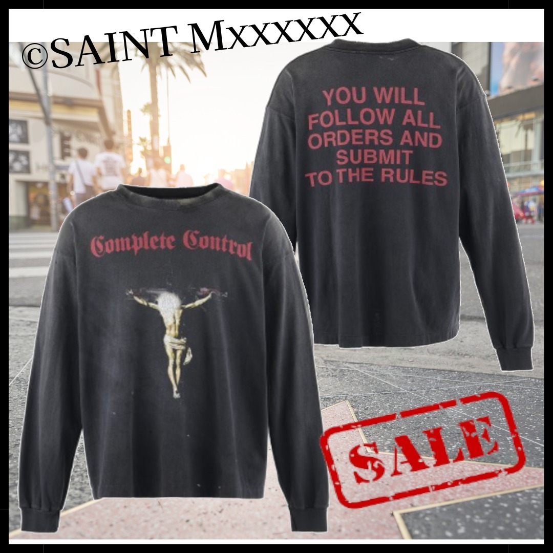 【SAINT Mxxxxxx】KK_LS TEE / COMPLETE / BLACK ロンT