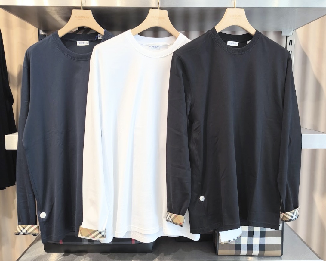 【BURBERRY】ELLISON LS CHK 長袖コットン ロンT