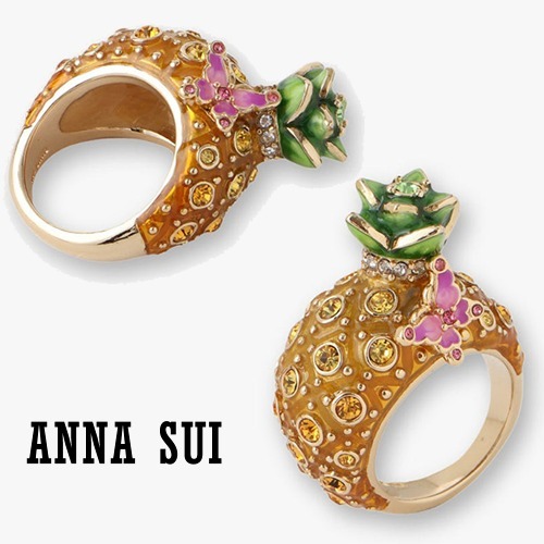 【ANNA SUI】即対応 パイナップルモチーフ リング