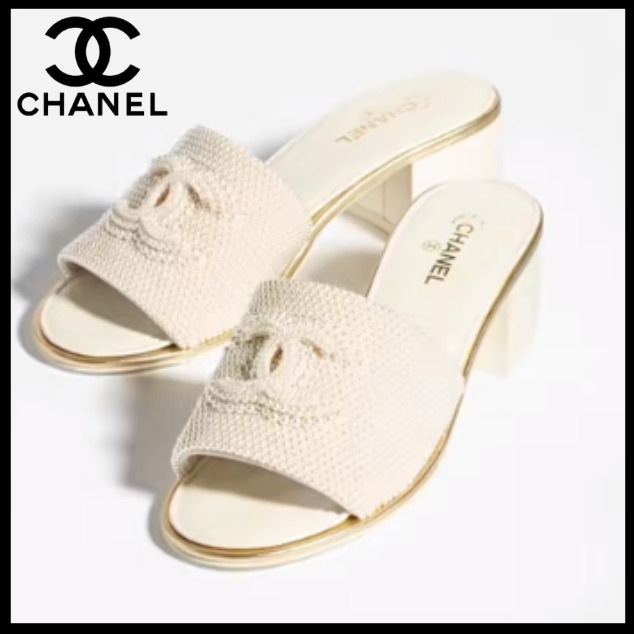 【CCロゴお洒落25A】CHANEL サンダル ミュール
