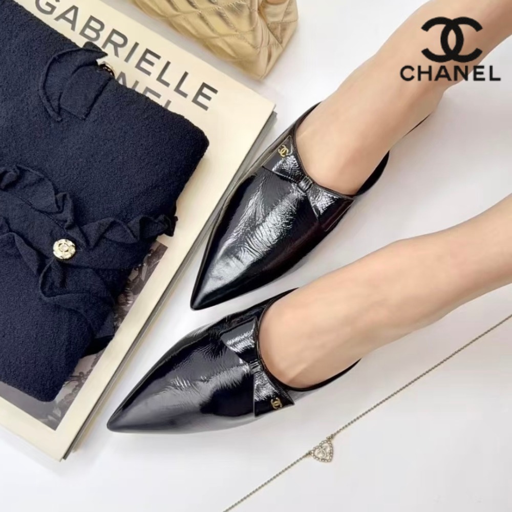 【キレイめ×リボンが可愛い♪】CHANEL★ミュール