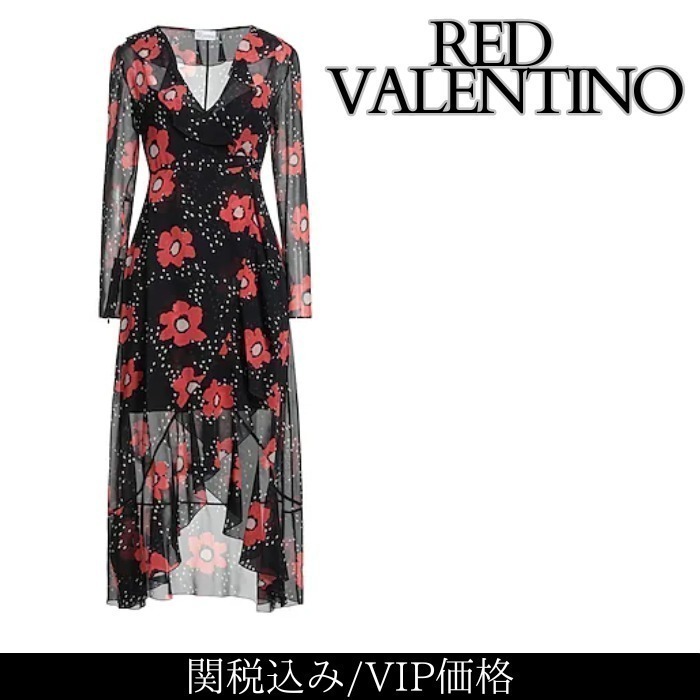 関税込★VIP価格【RED VALENTINO】ひざ丈ワンピース