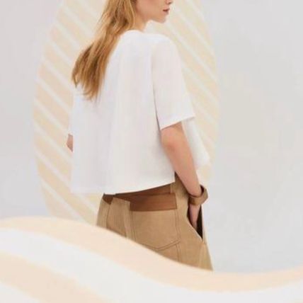 《1枚でオシャレ》HERMES クロップドTシャツ