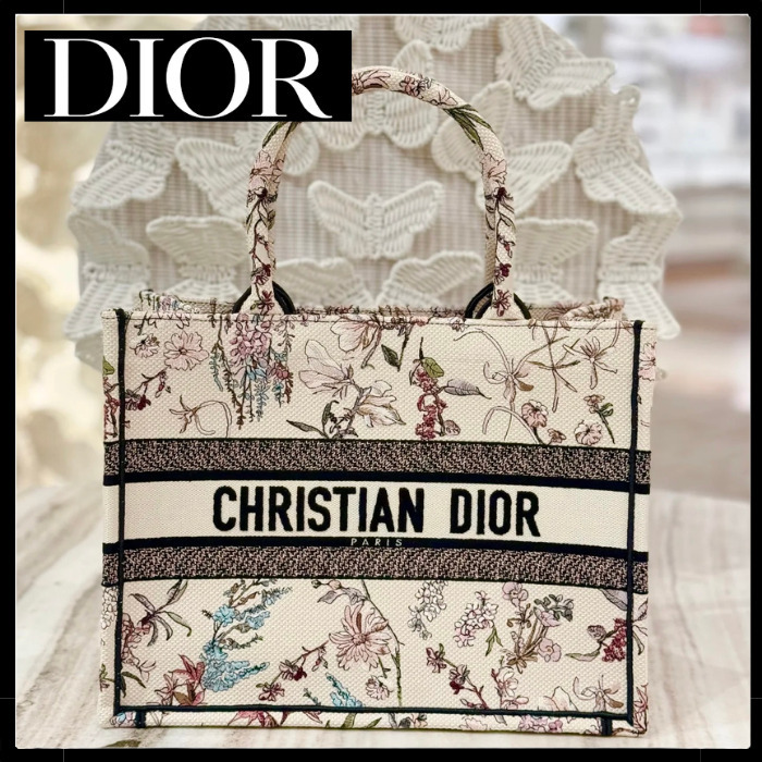 【柔らかな色彩☆】DIOR★Dior Book Tote バッグ ミディアム