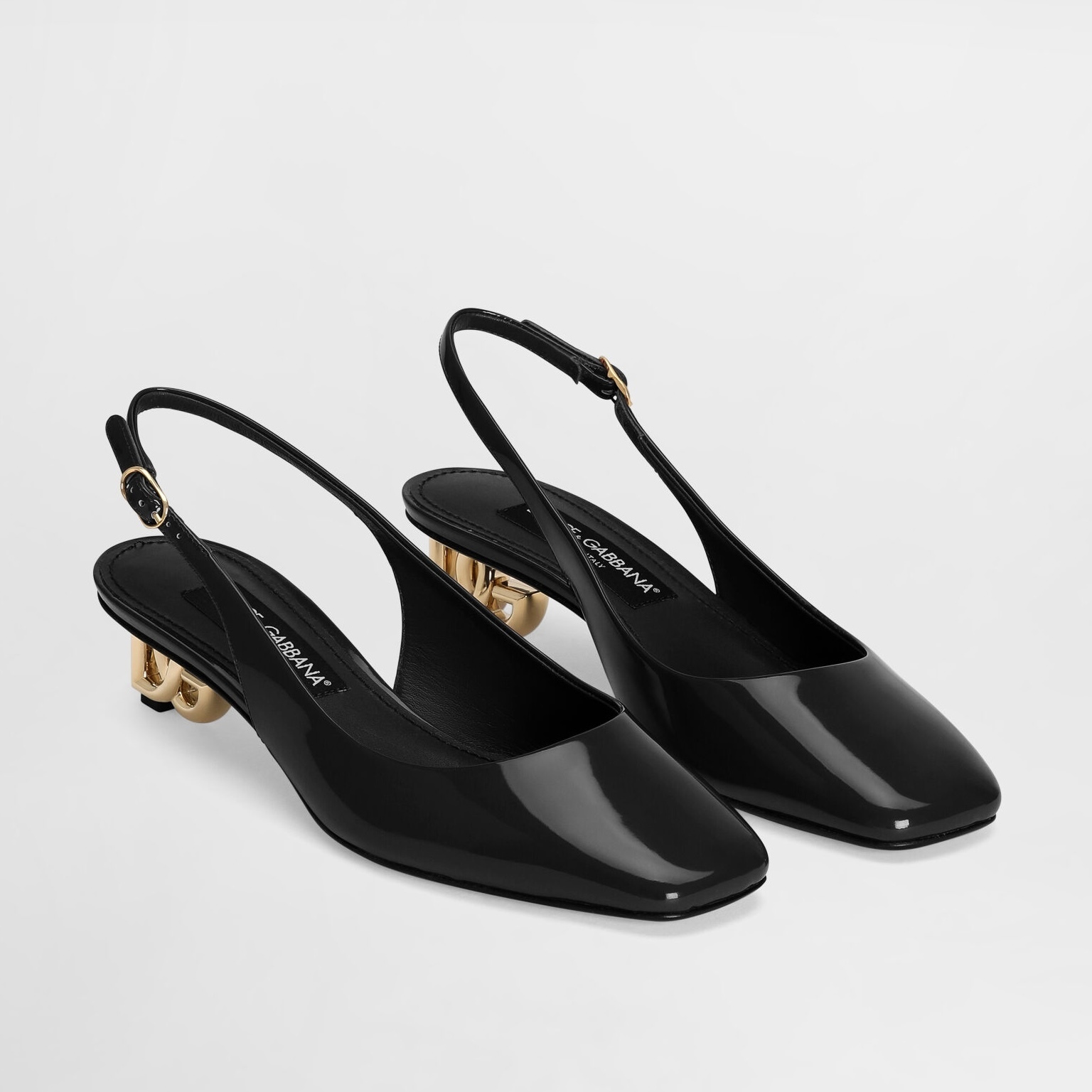 Dolce&Gabbana《パテントレザー スリングバックパンプス》直営店