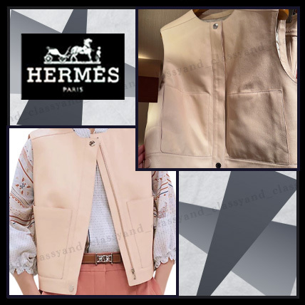 ハイセンス♪【 HERMES 】山羊革ジレベスト